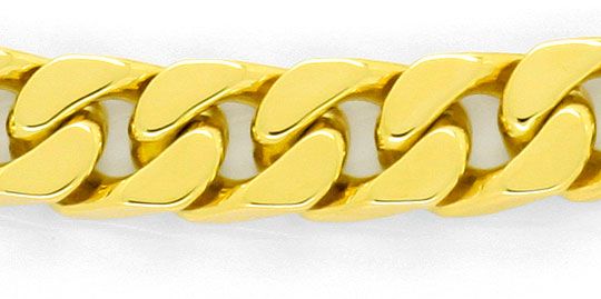 Foto 2 - Flachpanzergoldarmband massiv Gelbgold Kastenverschluss, K2445