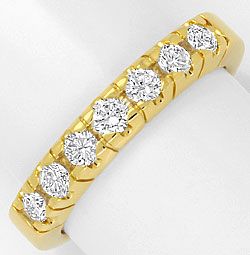 Foto 1 - Halbmemory Diamanten-Ring Brillanten massives Gelbgold, R1768