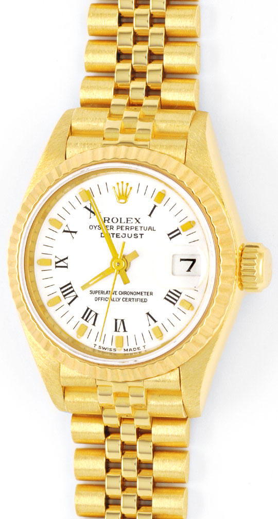 Foto 2 - Gold Rolex Datejust Oyster Perpetual, Damen Uhr, U1150