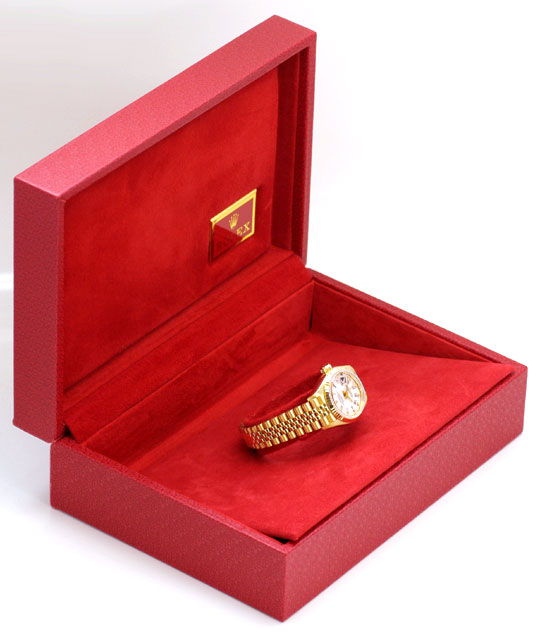 Foto 5 - Gold Rolex Datejust Oyster Perpetual, Damen Uhr, U1150