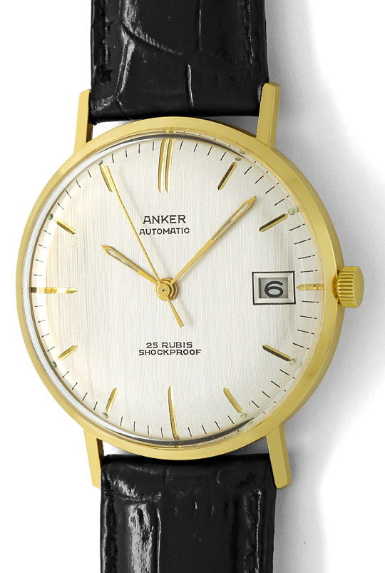 Foto 2 - Herren-Armbanduhr, Gelbgold 14K Automatik Datum Sekunde, U1650